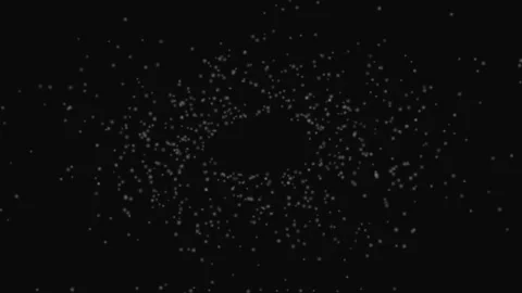 Abstract Particle Bokeh Loop Dark Background Soft Relaxing Motion Stock Footage 332710392