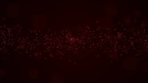 Abstract particle bokeh sleek background loop red Stock Footage