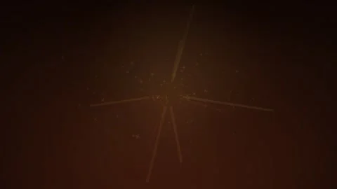 Abstract particle burst with glowing lines on dark brown background Stock Footage 335941926