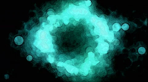 Abstract Particle Circle Background Animation - Loop Blue Stock Footage 60797937