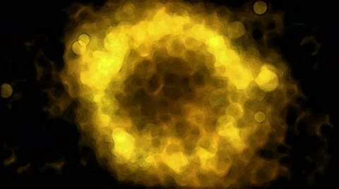 Abstract Particle Circle Background Animation - Loop Golden Stock Footage 60798470