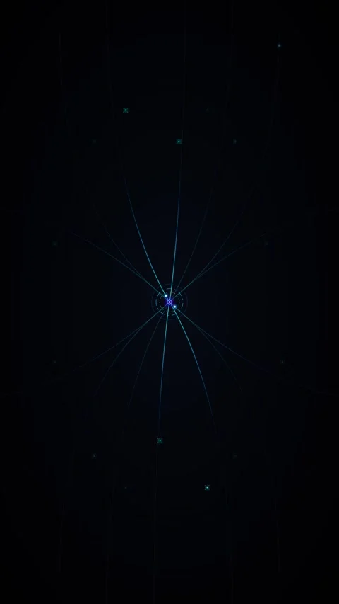 Abstract particle collision animation: quantum physics science background, .. 库存影片 348283634