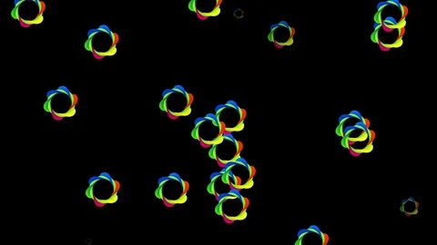 Abstract particle drop animation Stock Footage 123040764