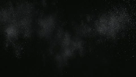 Abstract particle dust cloud on black space background, seamless loop, digi.. Stock Footage 341429044