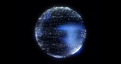 Abstract particle energy sphere Video stock 105724992
