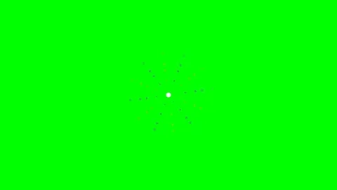 Abstract particle explosion effect with a bright white center on green screen Stock Footage 340903049