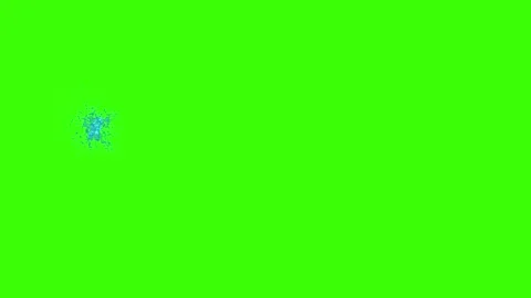 Abstract Particle Explosion on Green Screen Vídeo Stock 330919397