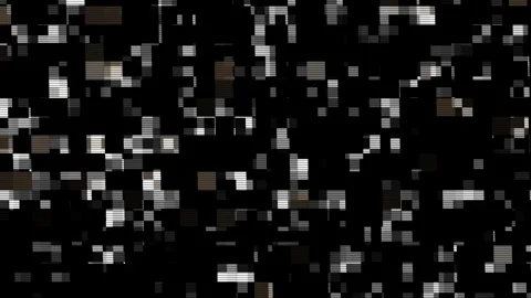 Abstract particle explosion with light streaks during a dark digital transiti Stock Footage 340940655