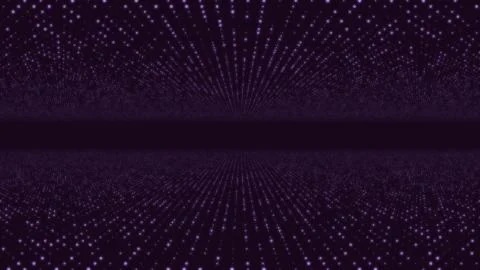 Abstract particle fail in the dark. Random small particles form horizontal Stock Illustration