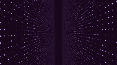 Abstract particle fail in the dark. Random small particles form horizontal Stock Illustration