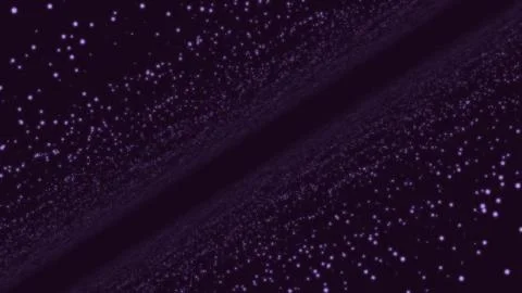 Abstract particle fail in the dark. Random small particles form horizontal Stock Illustration