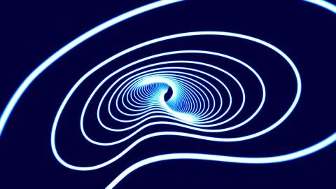 Abstract particle fail in the dark. Random small particles form horizontal Stock Illustration