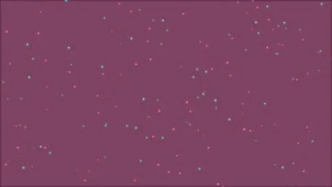 Abstract particle field motion graphic background with red and blue glowing.. Video stock 341679398
