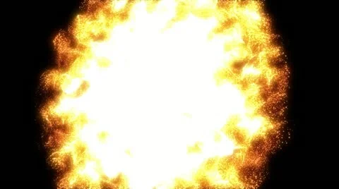 Abstract Particle Fireball loop with Matte Stock Footage 22415563