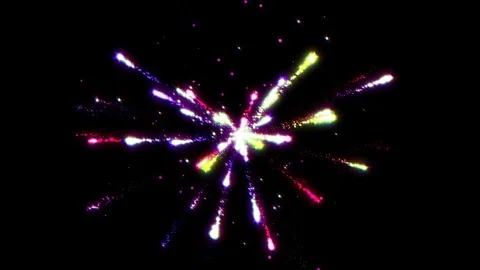 Abstract Particle Firework Background Stock Footage 88606813