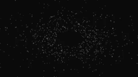 Abstract Particle Flow Dark Loop Background Glowing Orb Motion Stock Footage 332710980