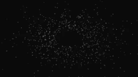 Abstract Particle Flow Dark Loop Background Glowing Orb Motion Stock Footage 332711069