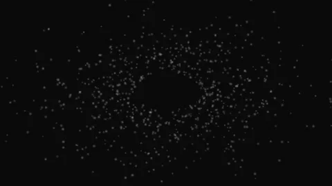 Abstract Particle Flow Dark Loop Background Glowing Orb Motion Stock Footage 332711170