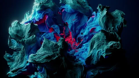 Abstract particle flower opens. 動画素材 270995978