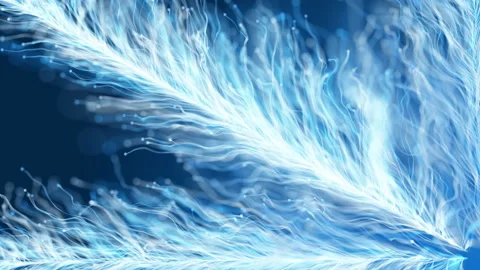 Abstract particle flowers motion background Stock Footage 167275427