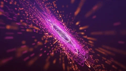 Abstract Particle Galaxy Stock Footage 70146066