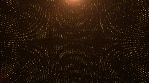 Abstract Particle Gold Lights Rays Stage For Winning Award Stock Footage 339262154