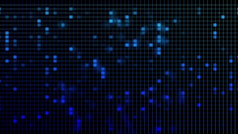Abstract particle with grid line on dark background Stock Footage 342018935
