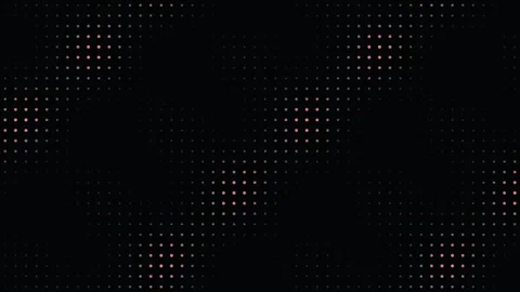 Abstract particle grid with shifting illuminated dot patterns Stock Footage 336994335
