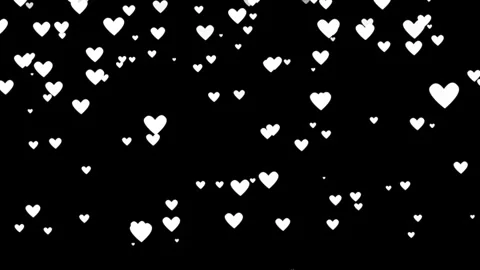 Abstract particle heart flow down and up animation on background Stock Footage 332583585