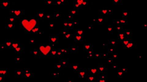 Abstract particle heart flow down and up animation on background Stock Footage 332583588