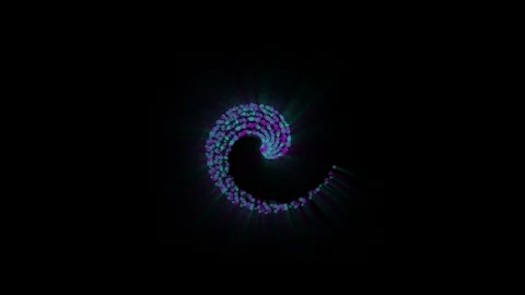 Abstract particle hypnotic spiral background Видео 106722989