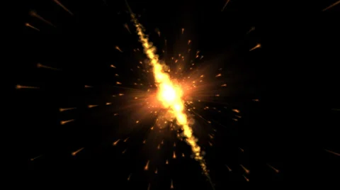 Abstract Particle Light Animation - Orange Stock Footage 36664970