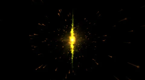 Abstract Particle Light Animation - Yellow Stock Footage 36669247