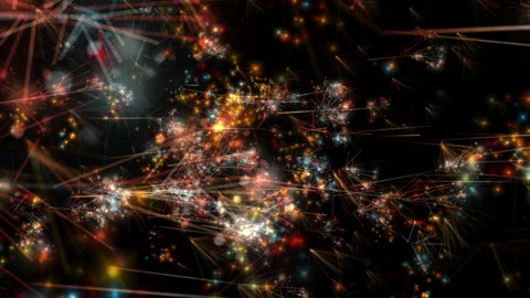 Abstract Particle Light Cosmic Sparkle Motion Background Stock Footage 332224826