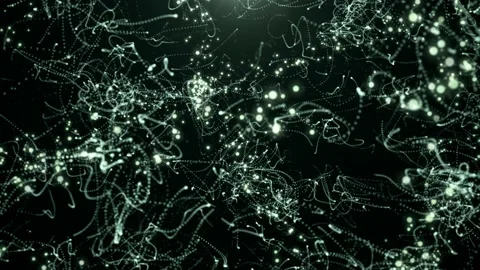 Abstract Particle Lines Background Seamless Loop Stock Footage 218986112