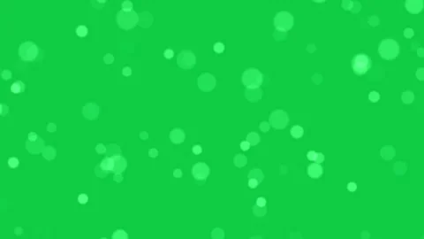 Abstract particle motion with bokeh effect. Chroma key - green screen. 4K Stock Footage 318721927