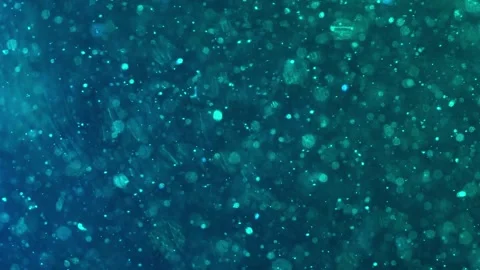 Abstract particle motion with glowing neon dots. Dynamic digital background of m Stock-Footage 340456658