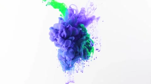 Abstract particle motion with vibrant neon colors. Dynamic digital background wi Видео 340456650