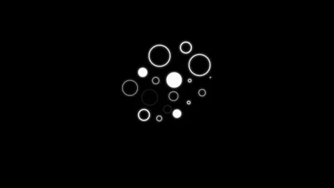 Abstract particle rings and glowing points flashing seamlessly as motion gr.. 스톡 동영상 346242781