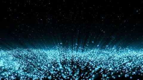 Abstract particle rising background Stock Footage 82601959