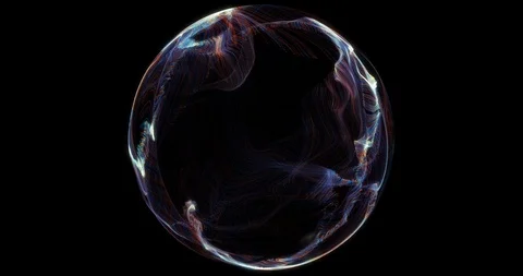 Abstract particle sphere, science background. Stock Footage 106168499