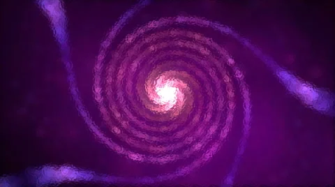 Abstract Particle Spiral Swirl - Loop Purple Video stock 58295073