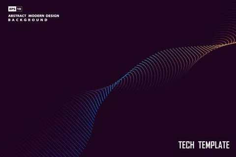 Abstract particle tech design artwork minimal design background. Stock Illustration