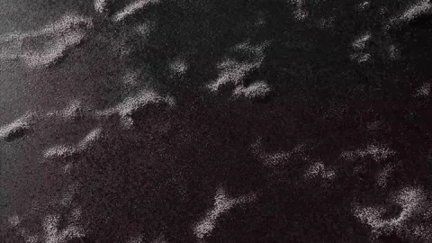 Abstract Particle Terrain Animation with White Dots Forming Digital Landscape Vídeo Stock 332931757