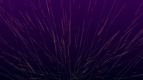 Abstract Particle Trails Flowing Upward in Gradient Purple Lighting During .. Video stock 343419322