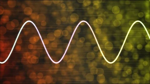 Abstract Particle Wave Background Animation - Loop Rainbow Stock Footage 82027797