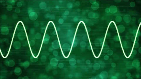 Abstract Particle Wave Background Animation - Loop Green Stock Footage 82028121