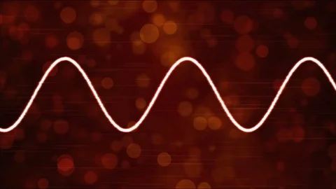 Abstract Particle Wave Background Animation - Loop Red Stock Footage 82028428