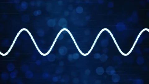 Abstract Particle Wave Background Animation - Loop Blue Stock Footage 82030602