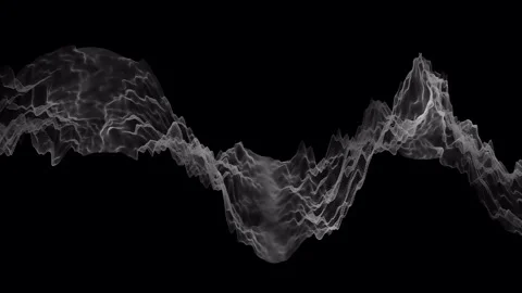 Abstract particle wave background with flowing dots and lines for technology Stock Footage 334167766